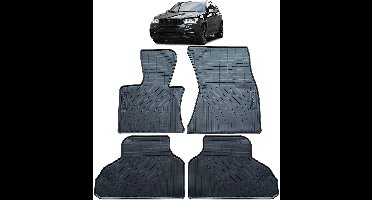 Rubberen Automatten Automat Wintermatten Zwart Premium Passend voor Bmw X5 F15 Van 2013 t/m 2018