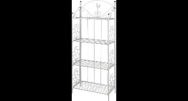 vidaXL - Vierkant - Plantenrek - Maria - (wit)