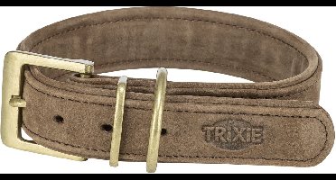 Trixie halsband hond pure leer bruin