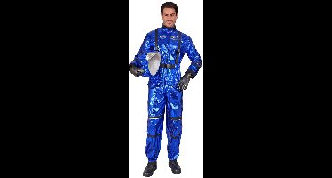Astronaut Jumpsuit Heer - Metallic Blauw - Maat M