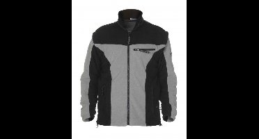 Hydrowear Kingston Fleece Jacket - Afritsbare Mouwen – Zwart/Donkergrijs maat XXXL – Werktrui