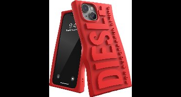 Diesel Silicone Telefoonhoesje iPhone 13 & iPhone 14 – Valbescherming tot 2 Meter – Draadloos Opladen – Shockproof – Backcover – Origineel Diesel Accessoire