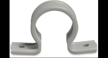 Zadel PVC-U 32 mm klik grijs , per 1 stuks