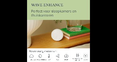 RFWR® Binnenluchtkwaliteitsmonitor voor CO2, VOC, vochtigheid, temperatuur, druk, geluid en licht - Verbetert slaapomstandigheden en concentratie in thuiskantoren