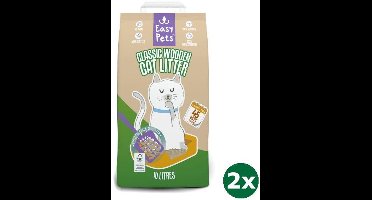 2x10 ltr Easypets biodegradable classic houtkorrels kattenbakvulling kattenbakvulling