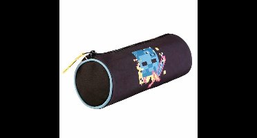 Schoolpennenzak Minecraft Pixel 22 x 8 cm Cirkelvormig