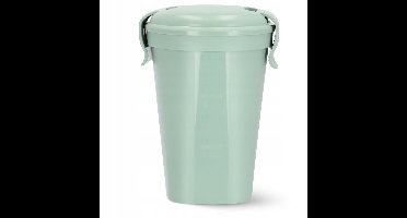 Curver Yoghurt Beker Smart TO GO - Muesli Beker - 0,6l - Groen - 100% Lekvrij - Magnetronbestendig