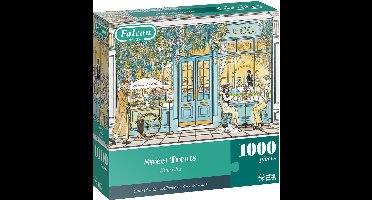 Falcon puzzel Sweet Treats 1000 stukjes kleurrijke legpuzzel.
