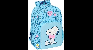 Schoolrugzak Snoopy Love Blauw 30 x 46 x 14 cm