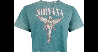 Nirvana Angel Dames T-shirt - blauw - L