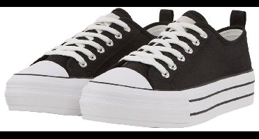 Tom Tailor Trainers met platform 38 black