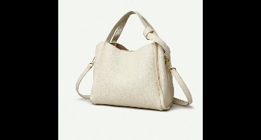 S&E Minimalistische Bucket Bag – Compact en Stijlvol voor Elke Dag - Wit