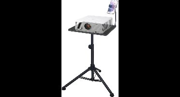 Projector Statief – Beamer Statief Met Laptop Verdieping – Verstelbaar Standaard – Met Wieltjes - Zwart