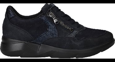 Waldläufer K Funky Sneakers - Suède - Dames - Blauw - Maat 40