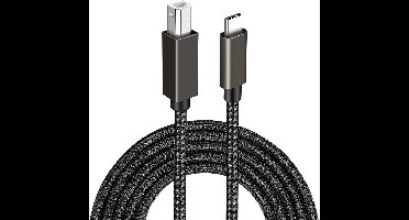 USB B - USB C printerkabel