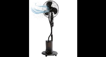 ProfiCare PC-VL 3142 LB - Vloerventilator - Statiefventilator - met Luchtbevochtiger -Zwart