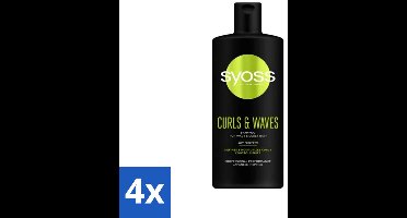 SYOSS - Rizos Pro Rizos Pro - Shampoo - Langdurige Styling - 440ml - Voordeelverpakking - 4 stuks