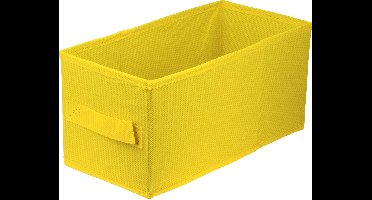LAVITA® Opbergmand Textiel - 15x31x15 Geel - 1 stuk - Opbergbox Kast Organizer Opbergdoos - Kastlade Verdeler Voor Kleding Ondergoed Badkamer Kledingkast - Vouwdoos Stoffen Doos Opbergdozen
