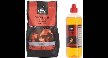 Fancy Flames BBQ aanmaakset - briketten - 3 kilo - met Bio aanmaakgel