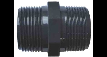 PVC-U Dubbelnippel 1 1/4" AG x AG - Buisverbinder voor Tuin & Vijver