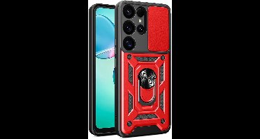 Hurtel Armor Hoesje Voor Samsung Galaxy S25 Ultra Met Camerahoesje En Ring