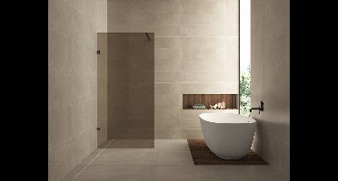 Less inloopdouche 1000 x 2000 x 8 mm nano vintage brons glas/mat zwart