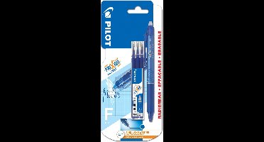 Pilot Frixion - Clicker Blauw 0.5 + 3 vullingen - op blister