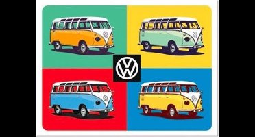 Magneet VW Bulli - Pop Art