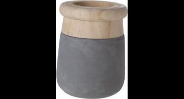 Cosy @ Home Bloempot cement grijs hout