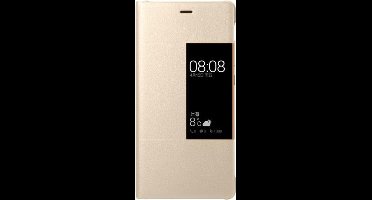Huawei view flip cover - goud - voor Huawei P9