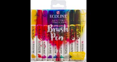 Ecoline Brush Pen set Handlettering | 10 kleuren
