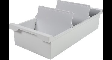 Kaartenbak Exacompta A6 trog kunststof grijs