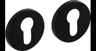 Intersteel Rozet profielcilindergat ø50x7 mm aluminium zwart