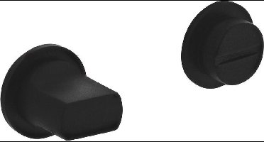 Intersteel Rozet toilet-/badkamersluiting zelfklevend rvs/zwart