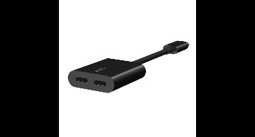 Belkin CONNECT™ USB-C™-audio- en oplaadadapter - oplader voor mobiele apparatuur - Zwart