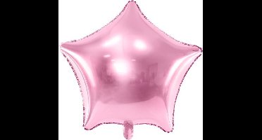 Folieballon ster licht roze