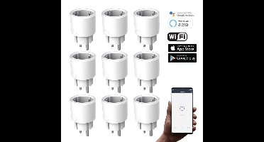 Silvergear Slimme WiFi Stekker - Timer, Schakelaar & Stopcontact x9