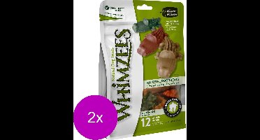 Whimzees Krokodil Medium - Hondensnacks - 2 x 12x7.6 cm
