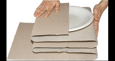 Raadhuis golfkarton - 75cmx75m - op rol - bruin - RD-351160