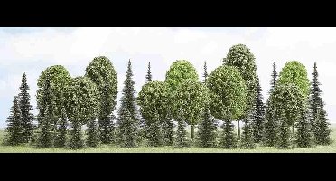 Busch - Mischwald (35 Stck) H0 (Bu6490) - modelbouwsets, hobbybouwspeelgoed voor kinderen, modelverf en accessoires