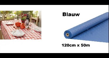 Tafelrol papier Blauw 120cm x 50meter - Tafel dekken rol gala