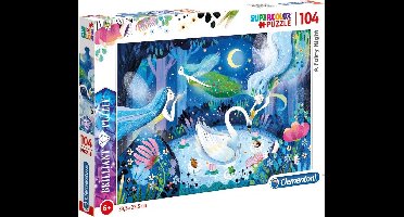 Clementoni - A Fairy Night - Kinderpuzzel - 33.5 x 23.5 cm - 104 Stukjes - Vanaf 6 jaar