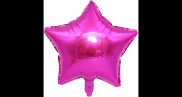 Folieballon ster| Donker roze | 18 inch | 45 cm | DM-products