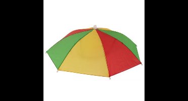 Hoofd paraplu - rood-geel-groen