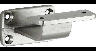 Leuninghouder - Nikkel mat gelakt - Messing - Cardea - Cardea geschroefd vlak, mat nikkel