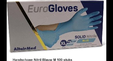 Handschoen Wegwerp Nitril Blauw 100 stuks Maat M
