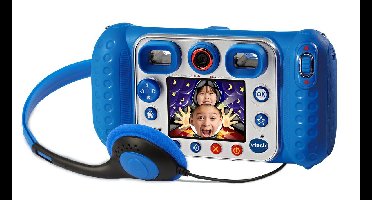 VTech KidiZoom Duo DX Kindercamera - 10-in-1 Interactieve Speelgoed Camera - Cadeau - Kinderspeelgoed 4 Jaar tot 10 Jaar - Blauw