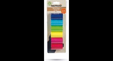 Beeztees poepzakjes regenboog 6 x 20 ST