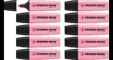 STABILO BOSS ORIGINAL Pastel - Markeerstift - Poeder Roze - Doos 10 stuks