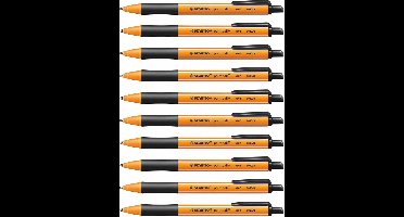 STABILO Pointball - Balpen 0,5 mm - Navulbaar - Zwart - Doos 10 Stuks